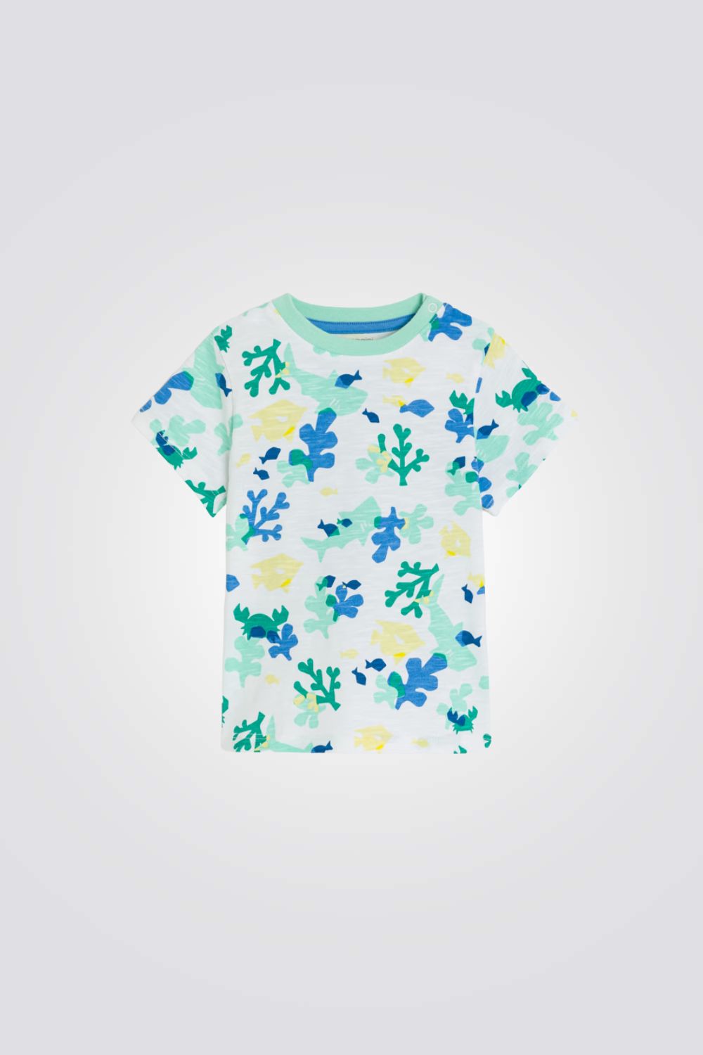 טישירט לתינוקות בצבע לבן עם הדפס 