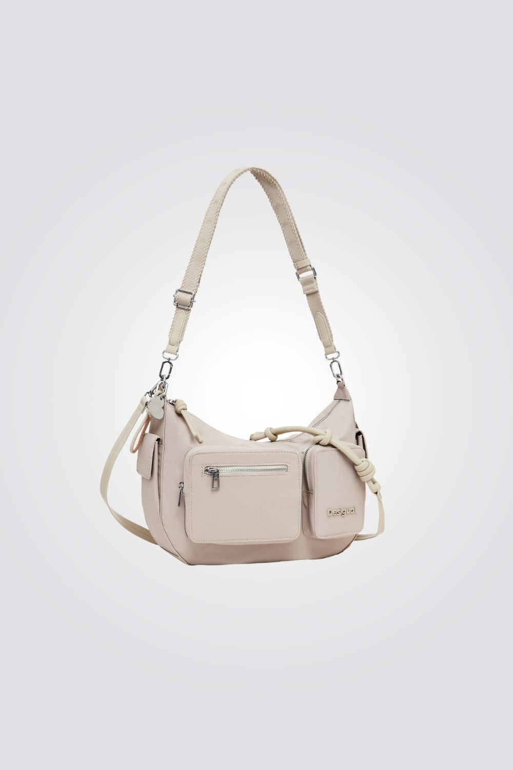 תיק יד לנשים בצבע בז' 
