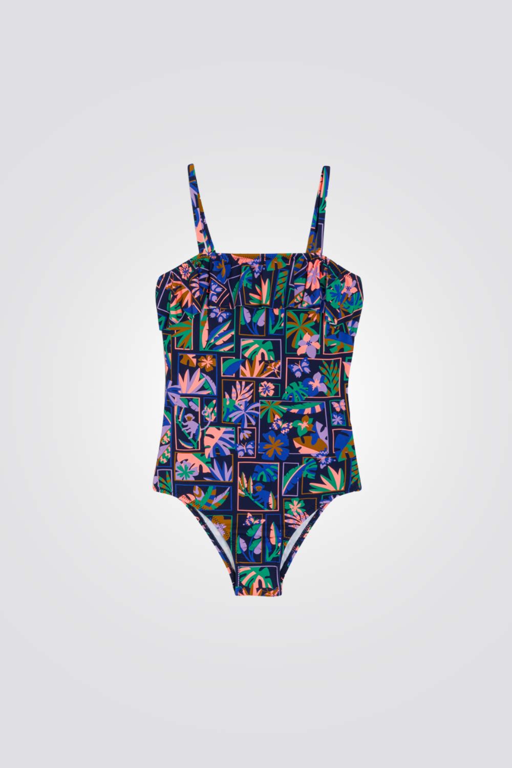 בגד ים שלם לילדות הדפס ג'ונגל