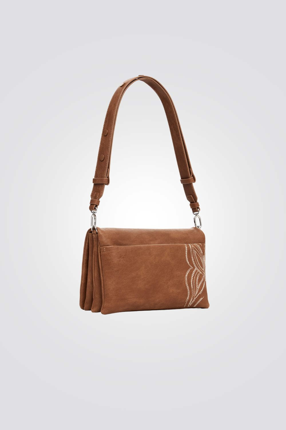 תיק כתף לנשים בצבע כאמל