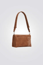 תיק כתף לנשים בצבע כאמל