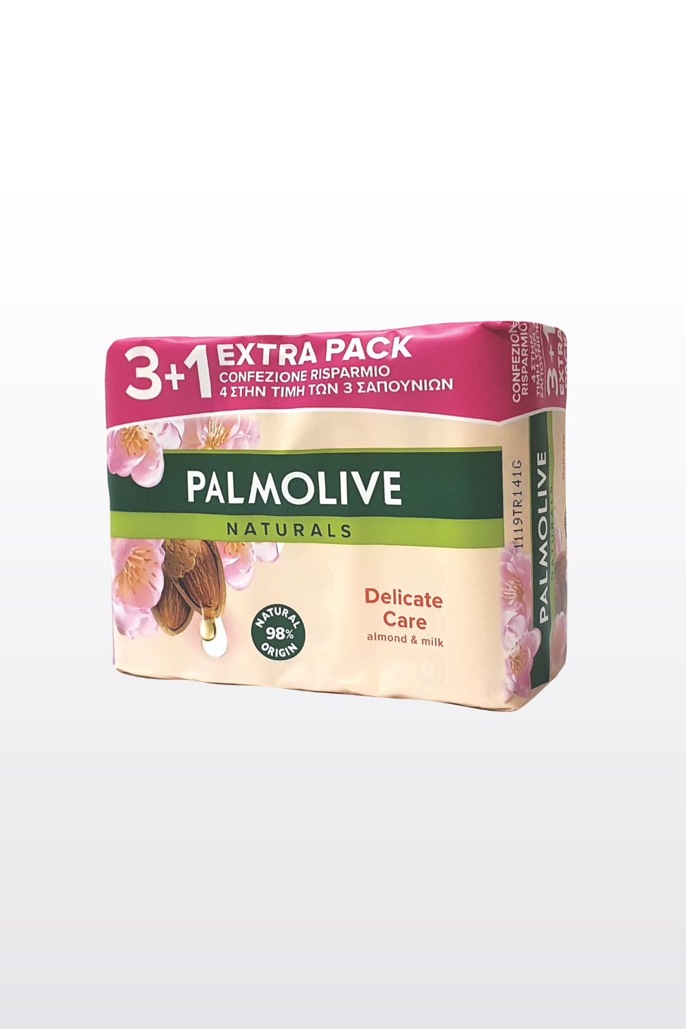 סבון מוצק 4 יח' 90 גרם Almond | פלמוליב 