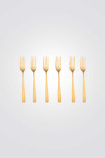 סט 6 מזלגות זהב