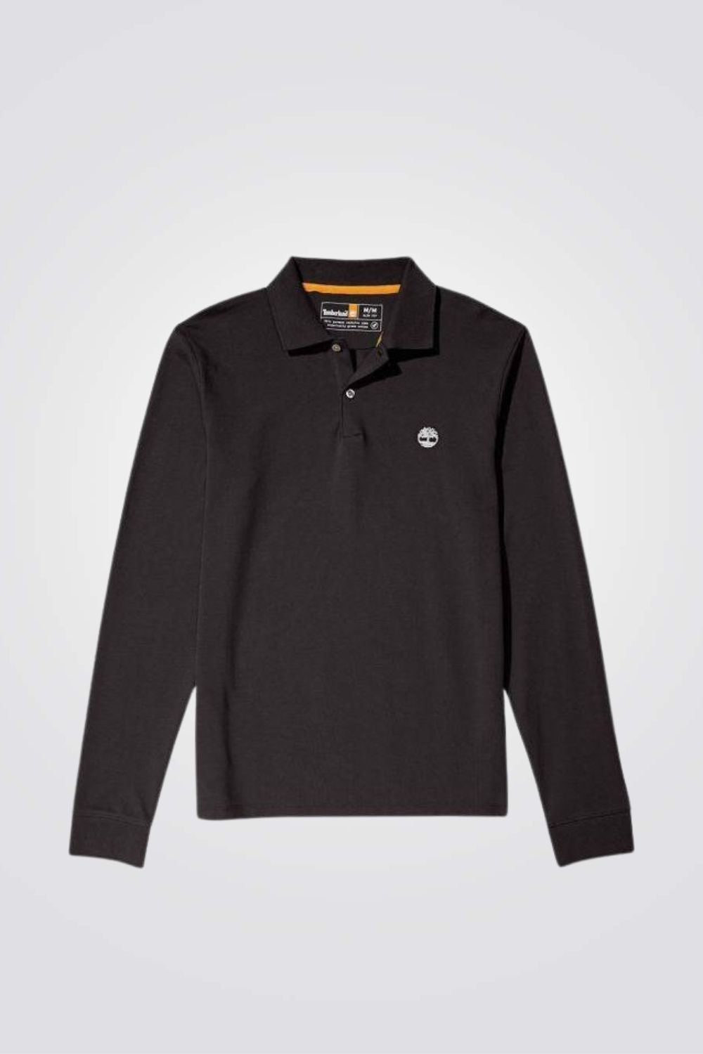 TIMBERLAND - חולצת פולו עם לוגו רקום בצבע שחור - MASHBIR//365