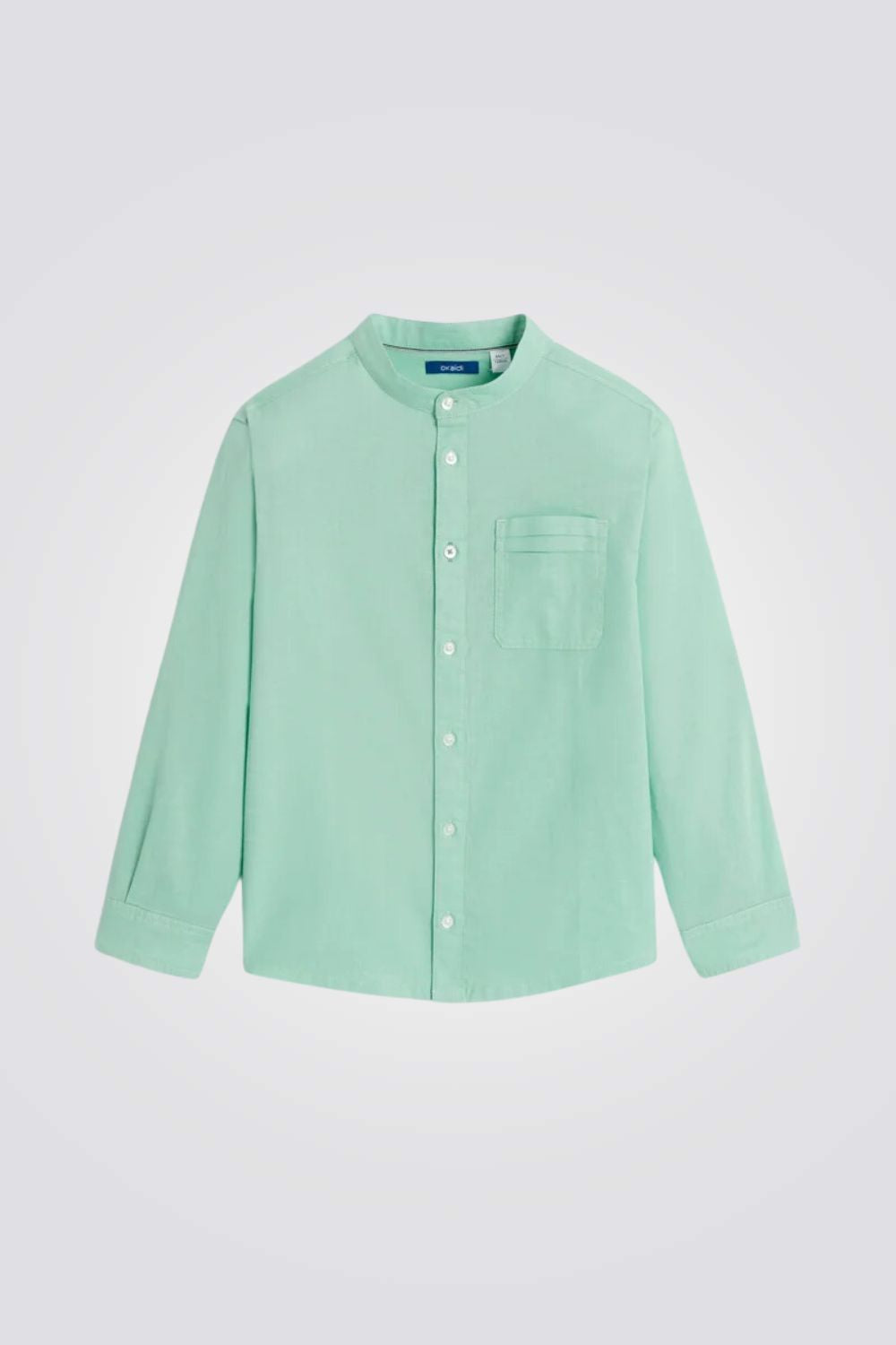 חולצה מכופתרת לילדים בצבע ירוק 