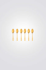 סט 6 כפיות זהב