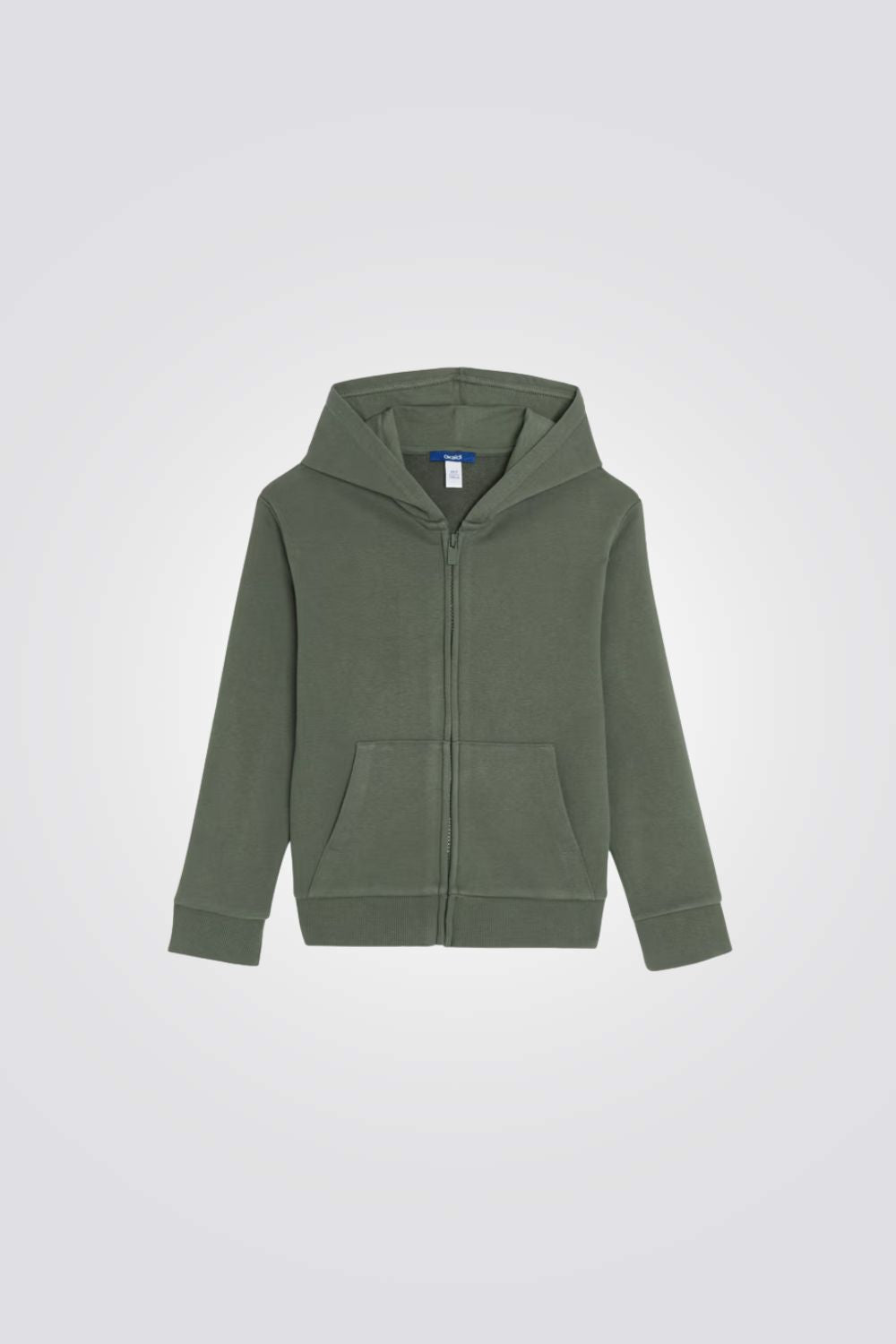 סווטשירט לילדים בצבע ירוק עם קפוצ'ון