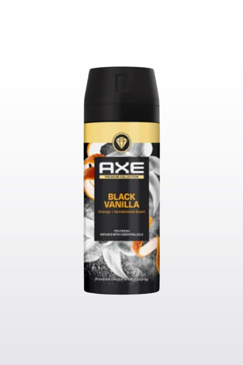 דאורדורנט ספריי פרימיום לגבר 150 מ"ל וונילה שחורה 