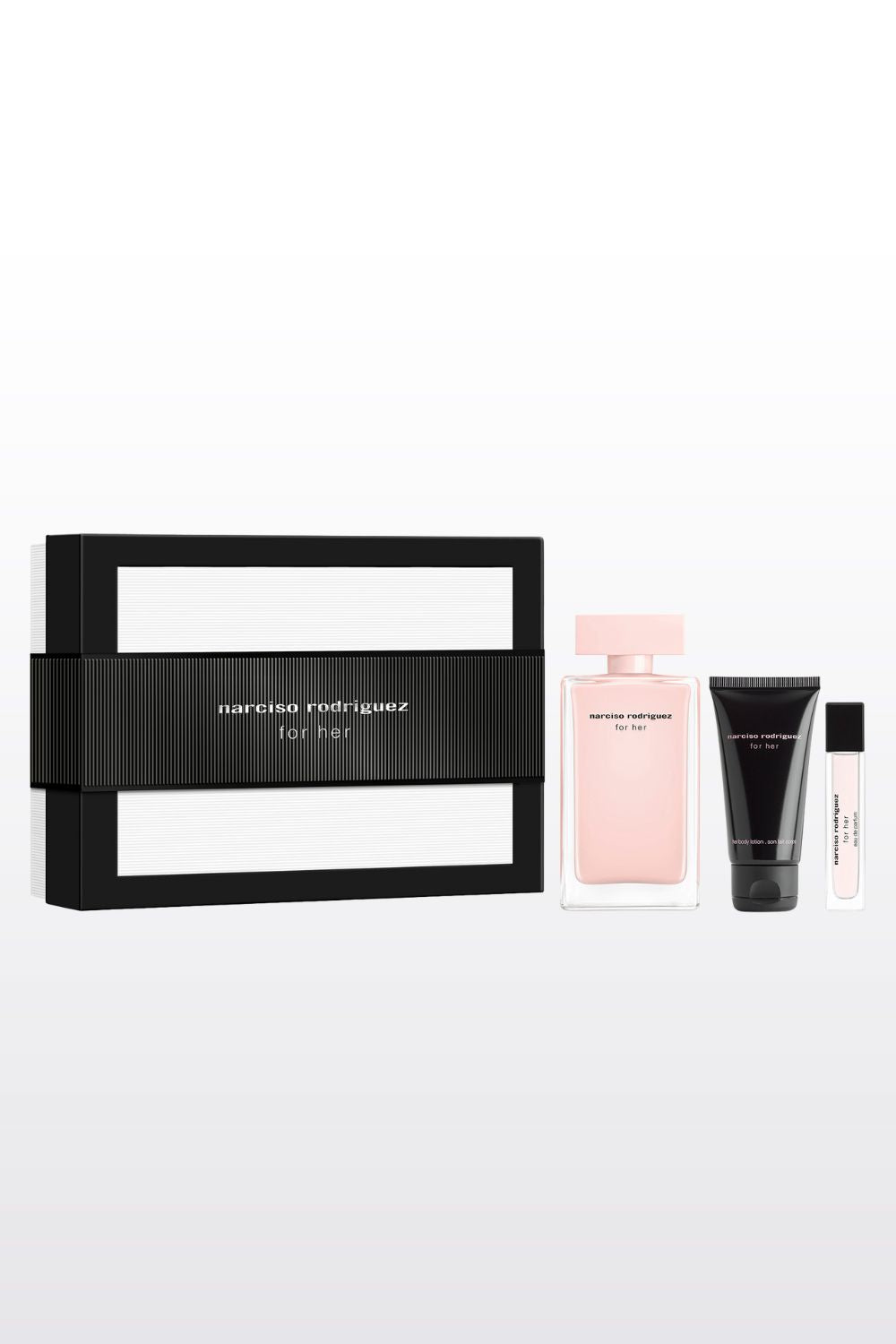 מארז בישום לאישה 100 מ"ל + 10 מ"ל + תחליב גוף 50 מ"ל FOR HER E.D.P | נרסיסו רודריגס