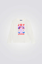 טישירט לילדות עם שרוולים ארוכים והדפס | אוקיידי