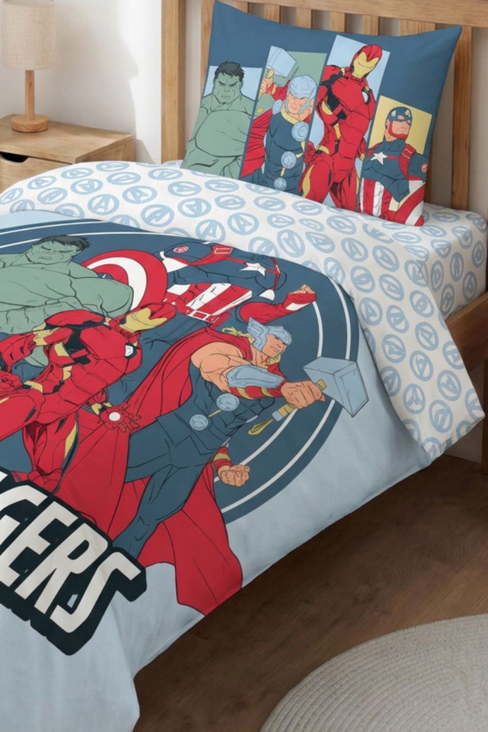 סט מצעים מיטה וחצי 150/200 ס"מ Avengers | רד צ'ילי 