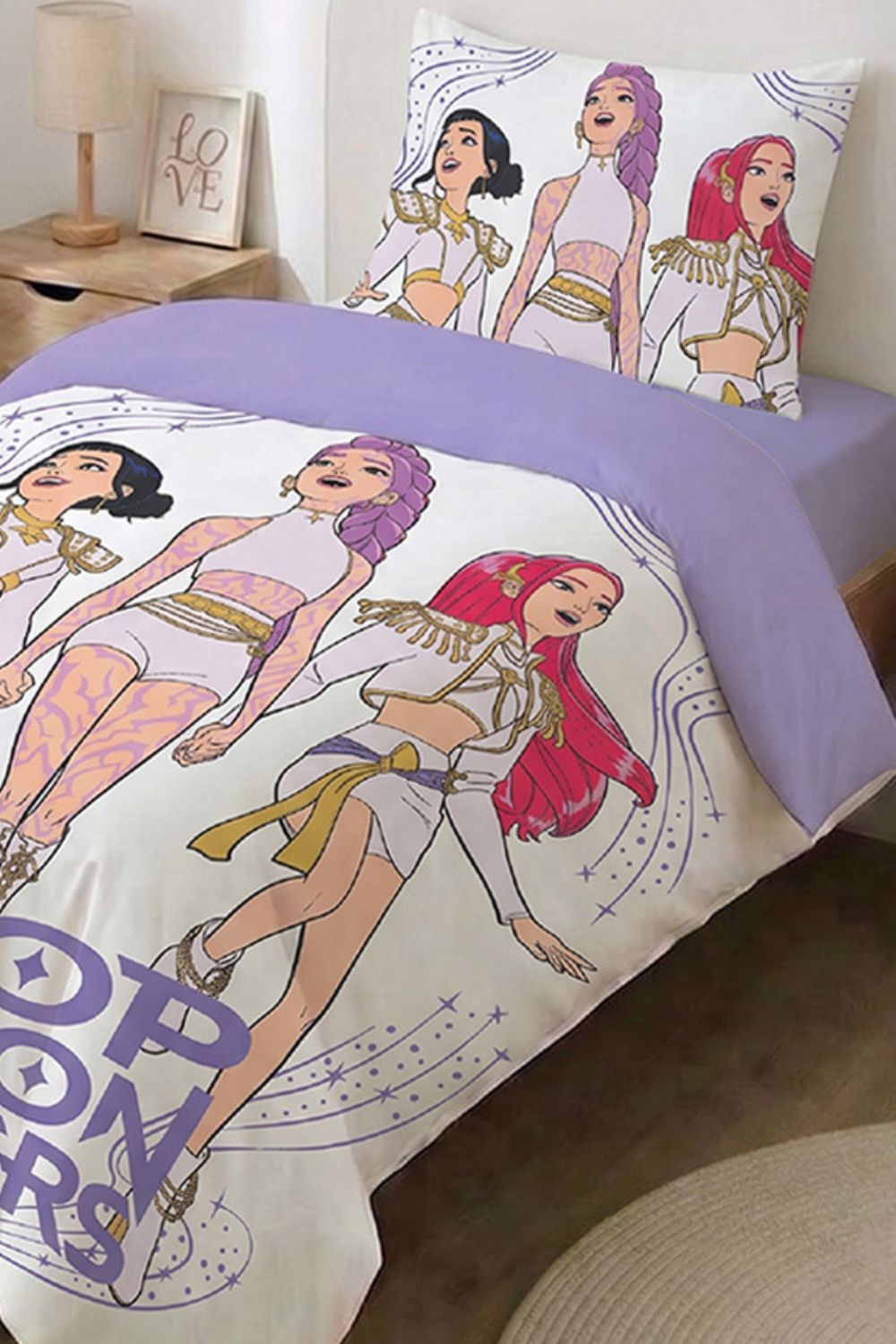 סט מצעים יחיד 90/200 ס"מ KPOP Purple | רד צ'ילי 