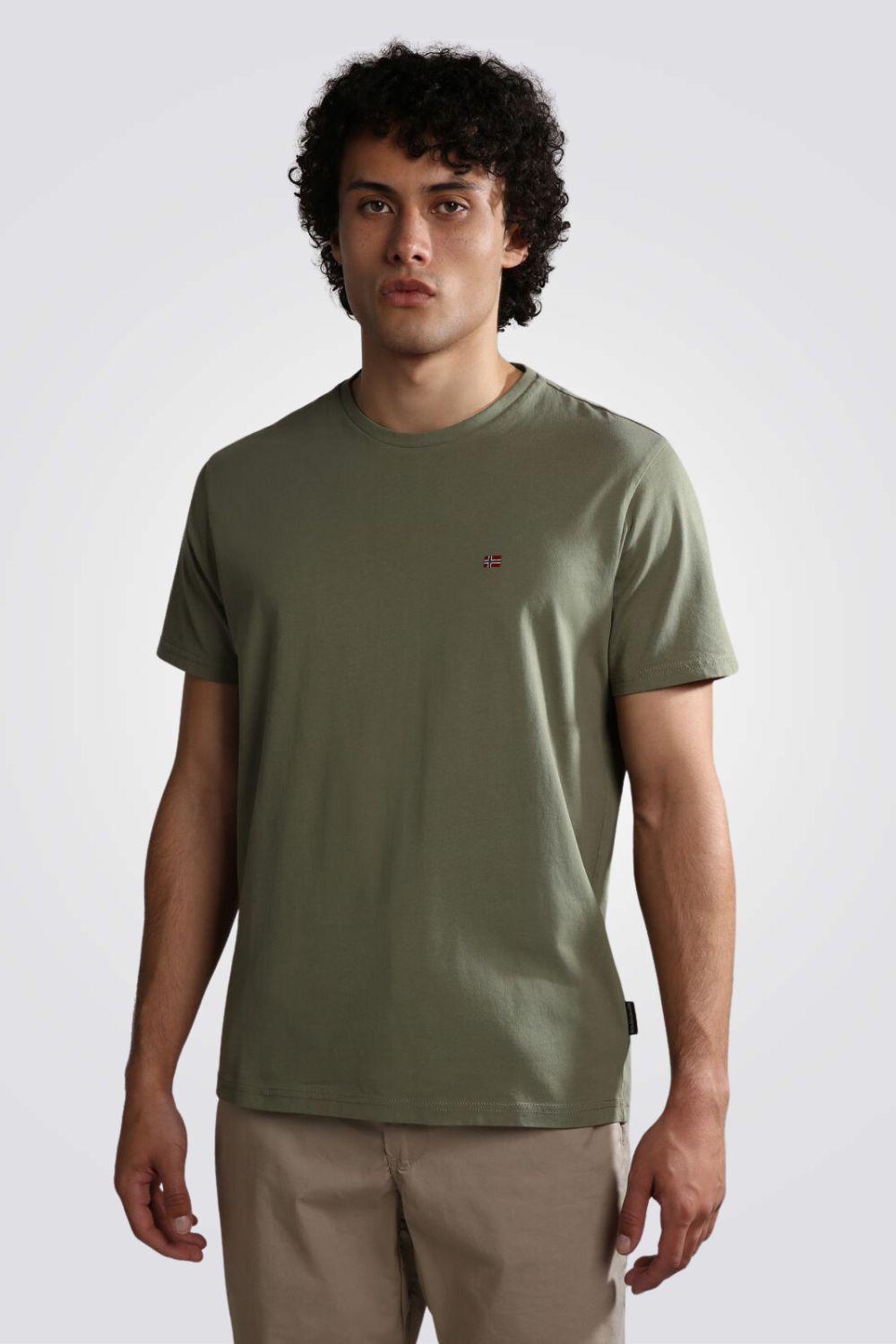 טישירט SALIS SS SUM בצבע ירוק זית - MASHBIR//365