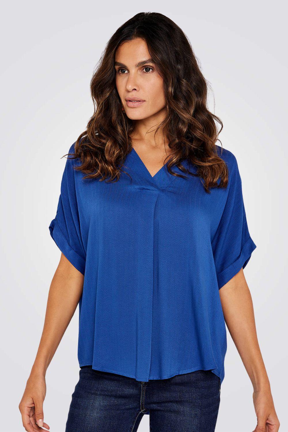 חולצה אלגנטית בצבע כחול - MASHBIR//365