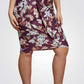 חצאית בגד ים מעטפת קשירה לנשים בצבע סגול - 1