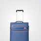 מזוודה טרולי עלייה למטוס ''18.5 דגם BARCELONA בצבע כחול - 1