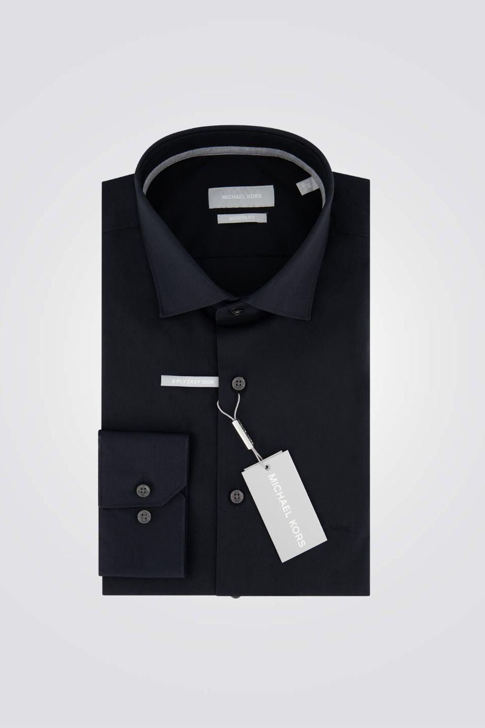 חולצה מכופתרת STRETCH MODERN בצבע שחור - MASHBIR//365