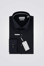 חולצה מכופתרת STRETCH MODERN בצבע שחור - MASHBIR//365