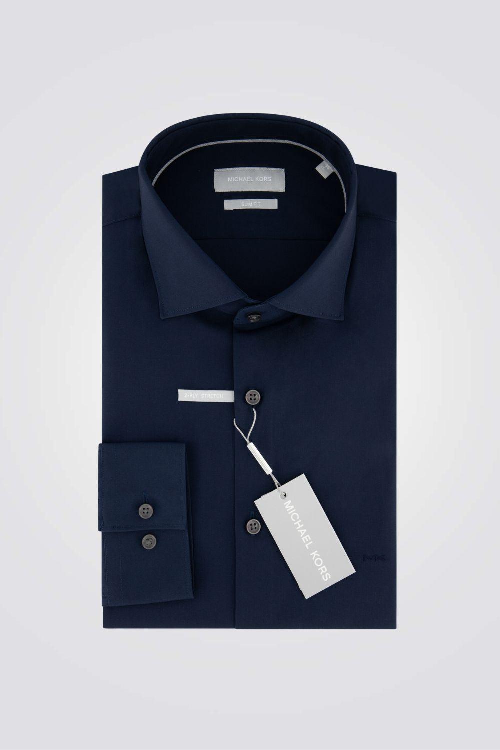 חולצה מכופתרת STRETCH MODERN בצבע נייבי - MASHBIR//365