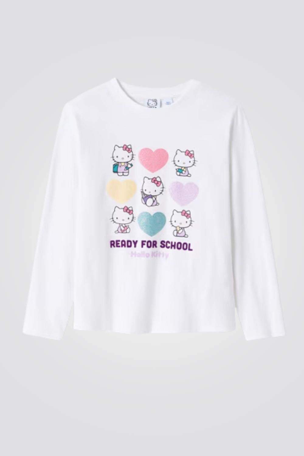 טישירט ארוכה Hello Kitty לבנות | אוקיידי