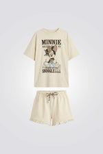 סט פיג'מה קצרה MINNIE לבנות | דלתא