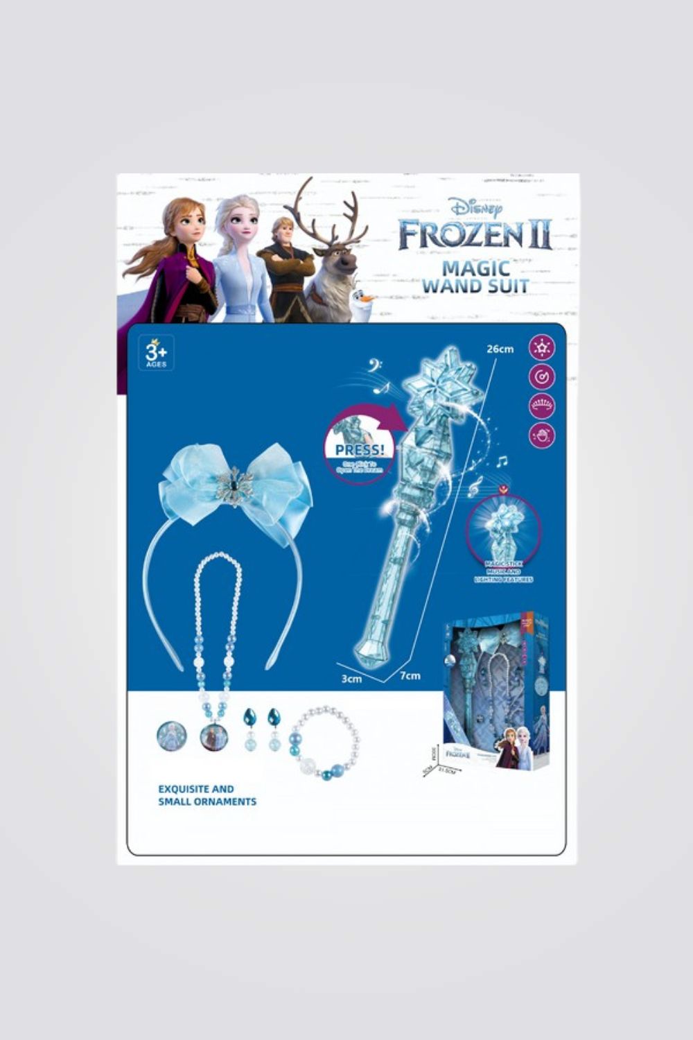 אביזרי יופי עם כתר ושרביט FROZEN | אניגמה טויס