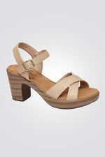 סנדל X עם עקב לנשים