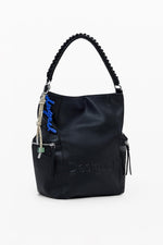 תיק יד שחור עם לוגו מובלט | דזיגוואל