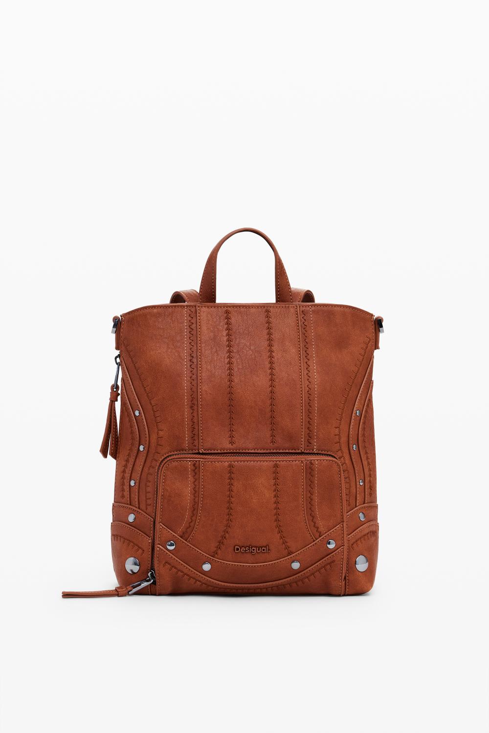 תיק גב בצבע חום עם רצועת יד | דזיגוואל