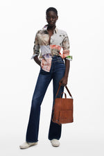 תיק גב בצבע חום עם רצועת יד | דזיגוואל