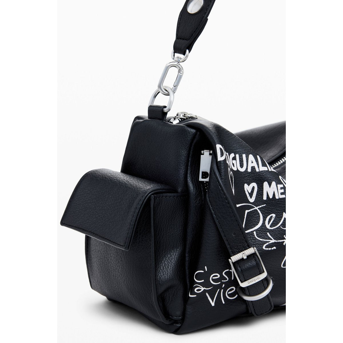 תיק כתף עם הדפס גרפי | דזיגוואל