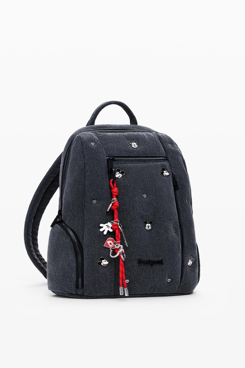 תיק גב אופנתי בצבע שחור משופשף | דזיגוואל