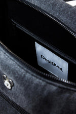 תיק גב אופנתי בצבע שחור משופשף | דזיגוואל