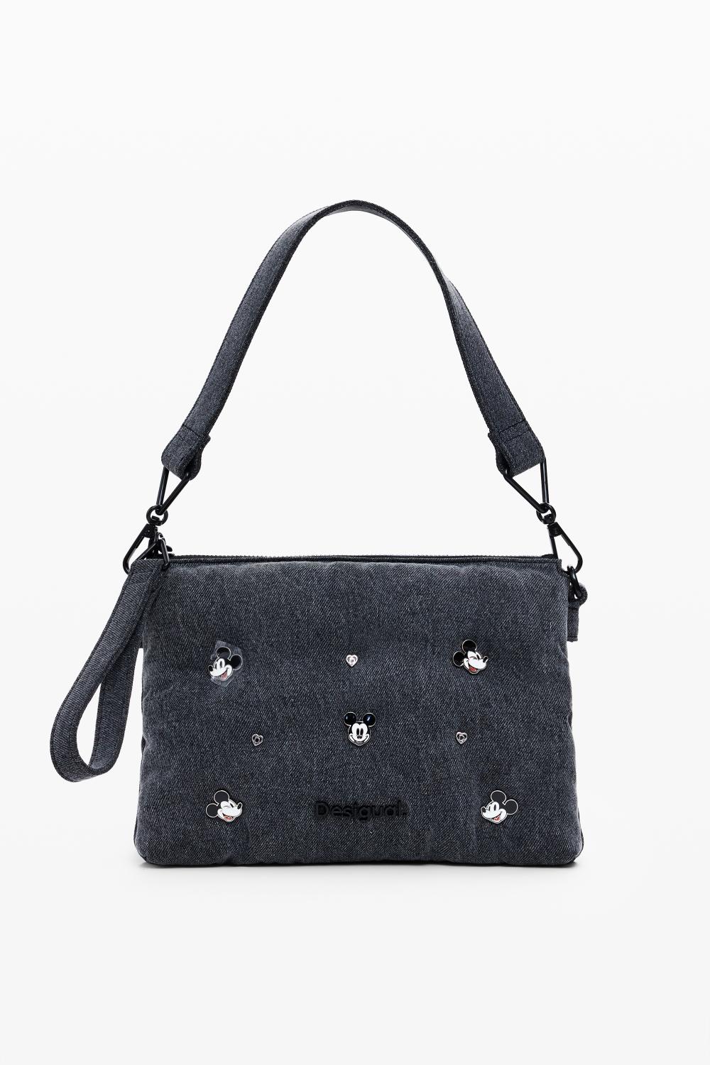 תיק כתף מודרני בצבע שחור משופשף  | דזיגוואל