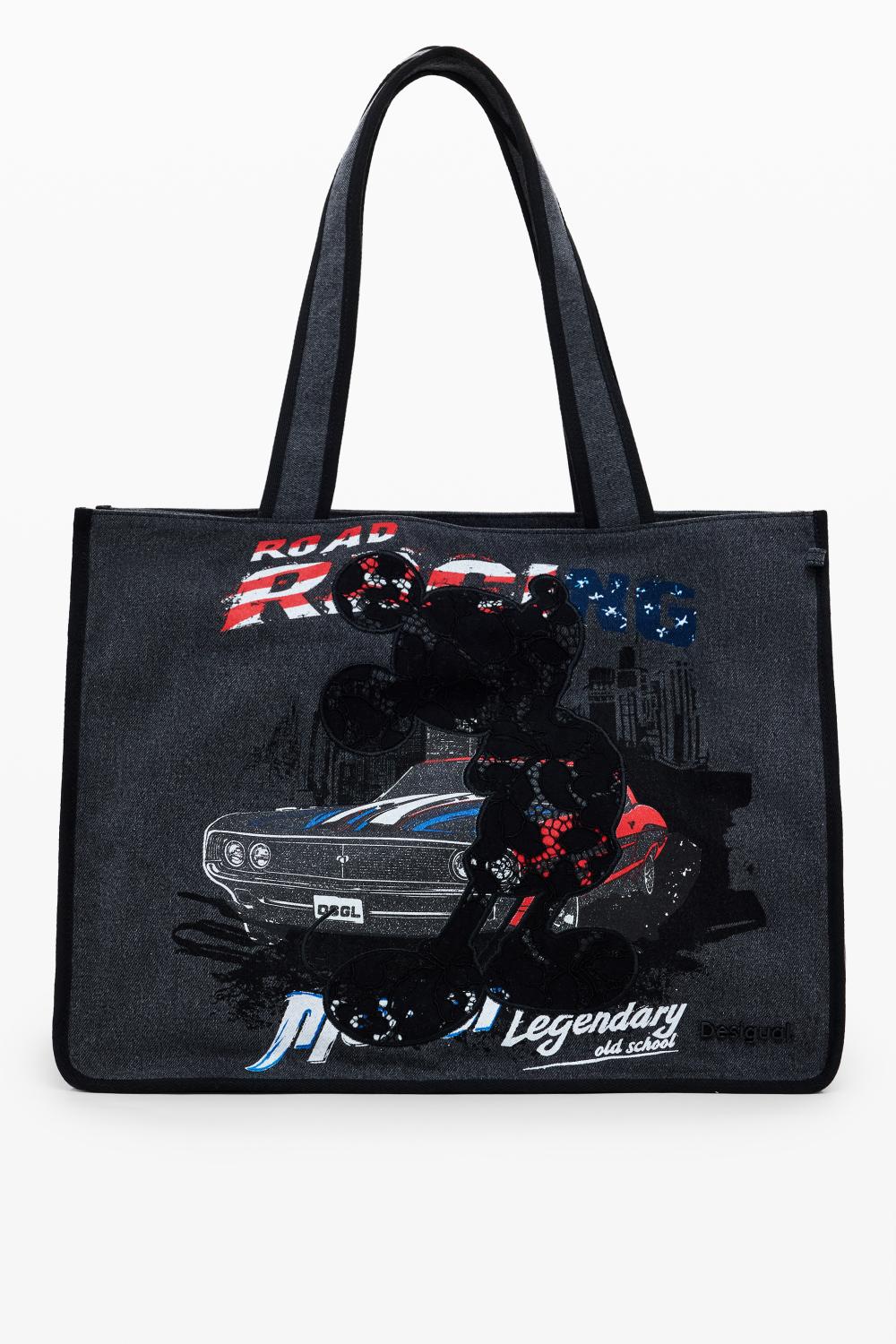 תיק טוט גדול מרווח בצבע שחור | DESIGUAL