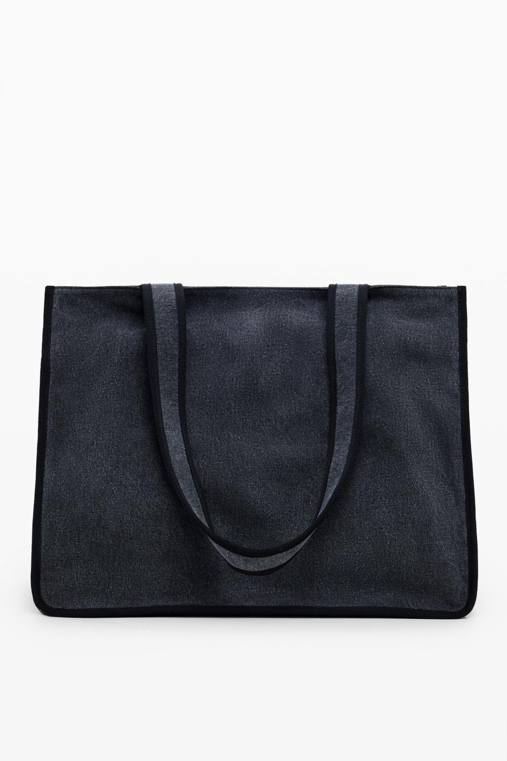 תיק טוט גדול מרווח בצבע שחור | דזיגוואל