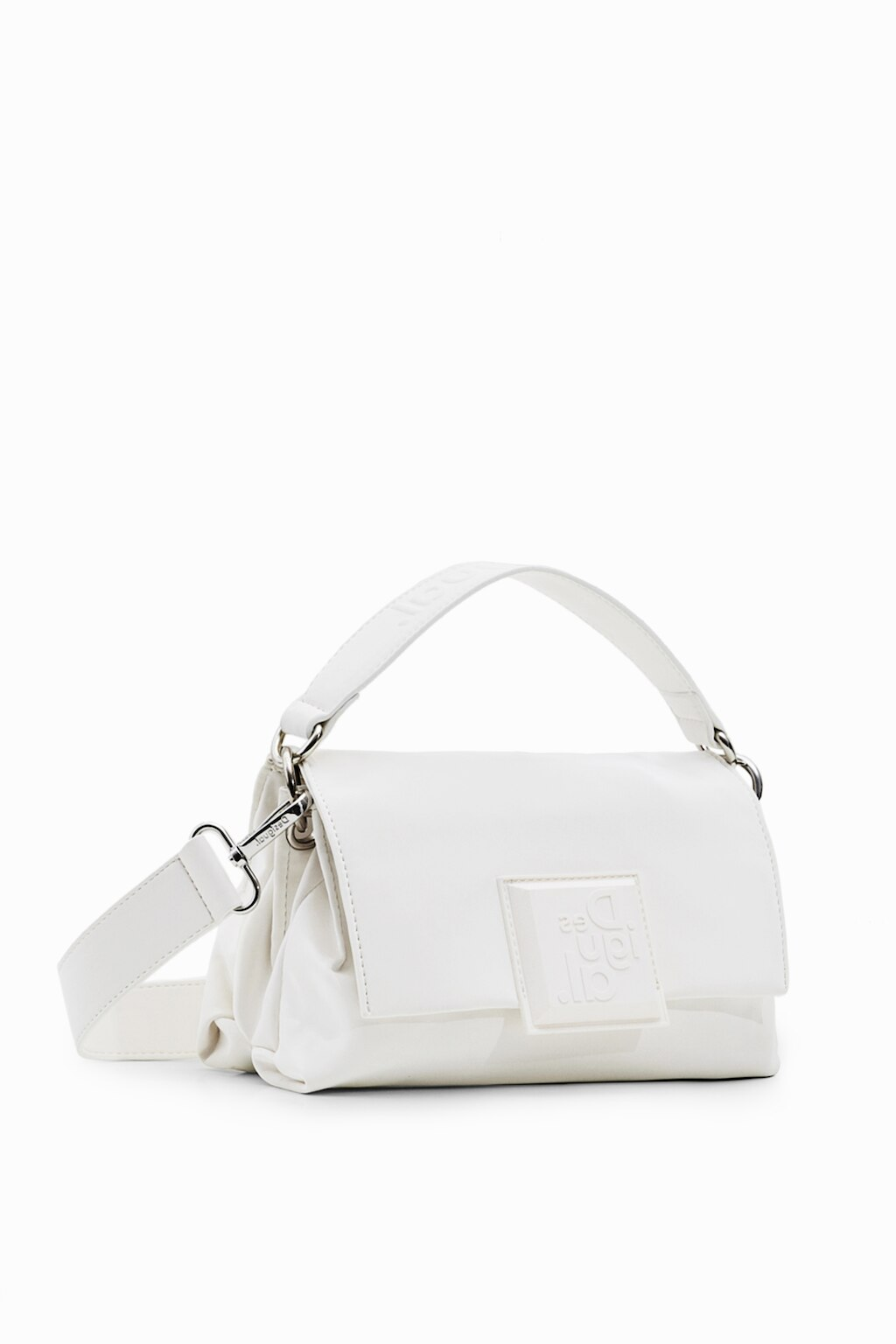 תיק צד בצבע לבן