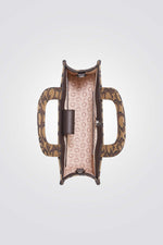 תיק צד מיני לנשים בצבע חום