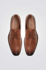 נעליים אלגנטיות דמוי עור לגברים בצבע חום