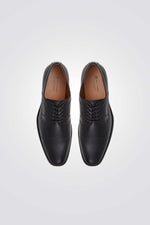 נעליים אלגנטיות דמוי עור לגברים בצבע שחור