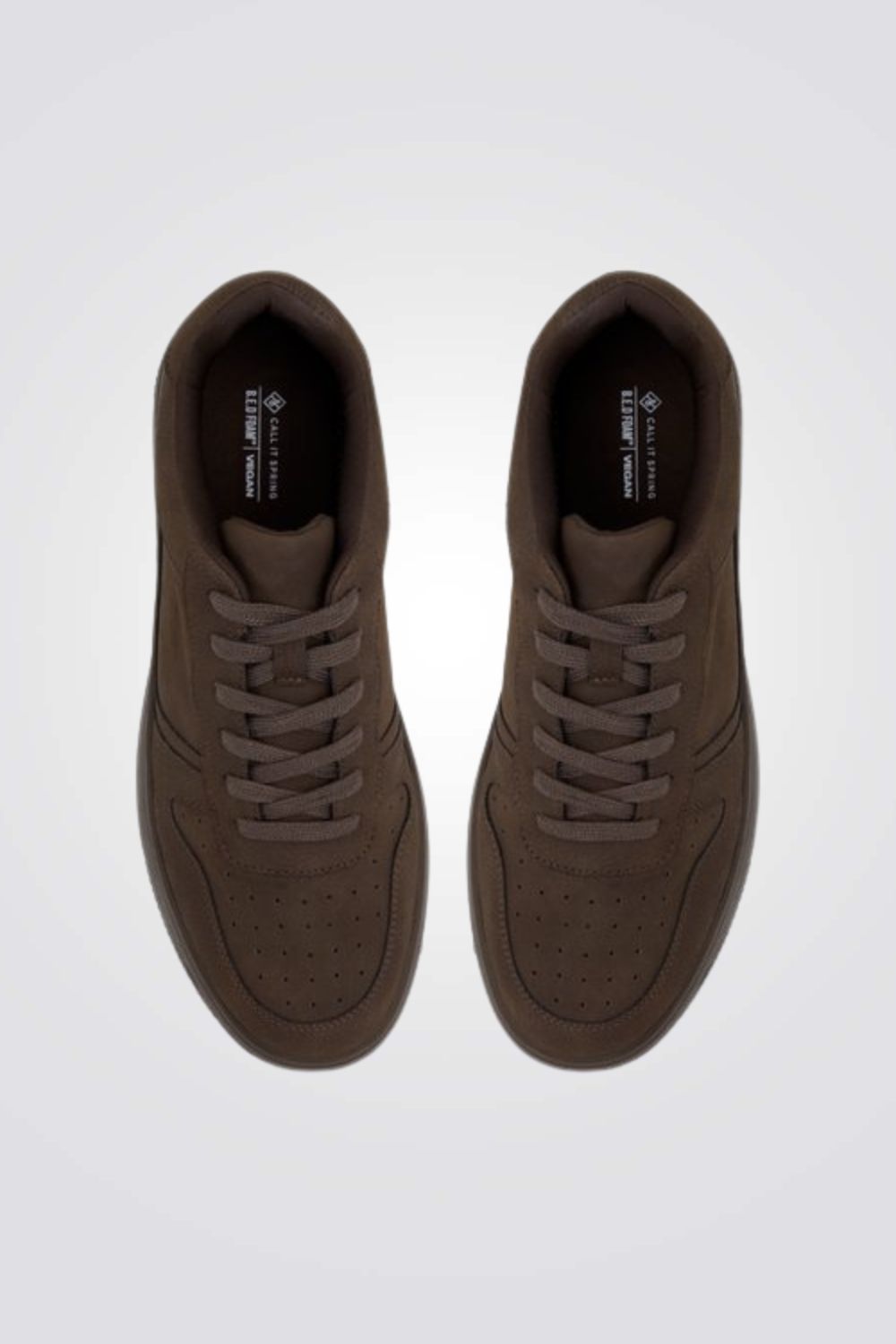 נעלי סניקרס בצבע חום כהה