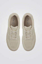 סניקרס חלקות פלטפורמה לנשים בצבע אפור