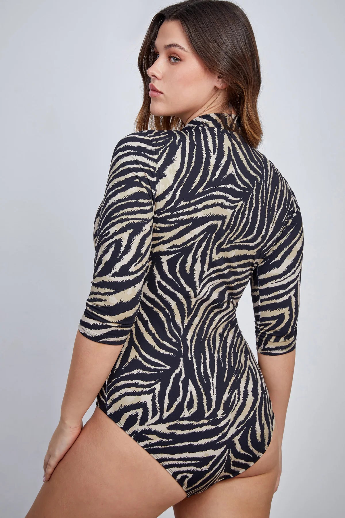 בגד ים שלם מנומר לנשים