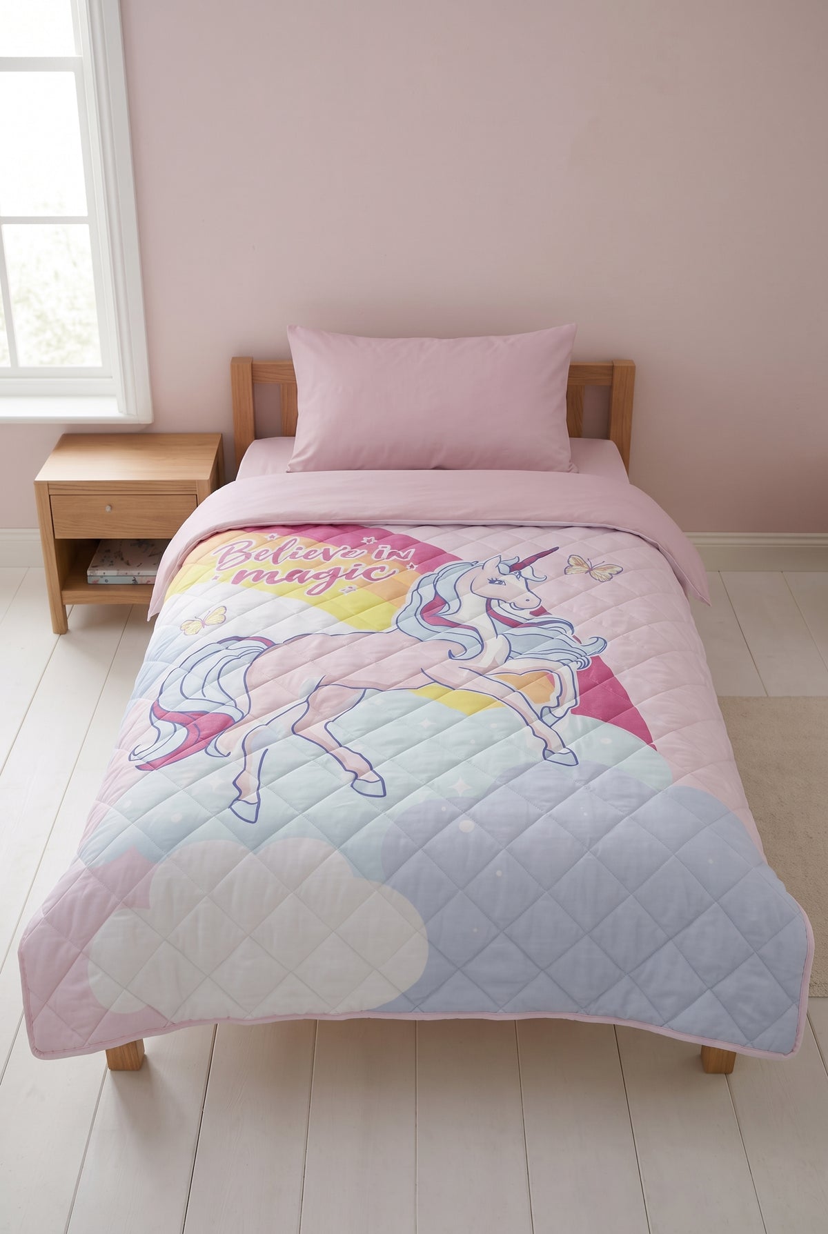 שמיכת פוך יחיד לילדים 150/200 ס"מ UNICORN | רד צ'ילי  