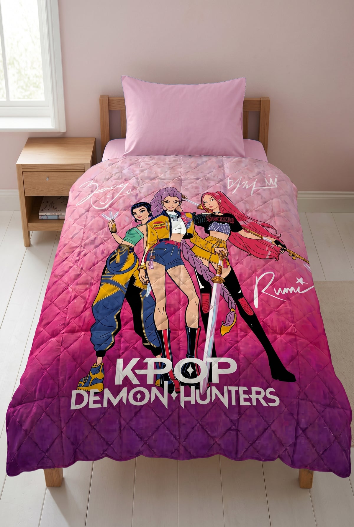 שמיכת פוך יחיד לילדים 150/200 ס"מ K-POP | רד צ'ילי
