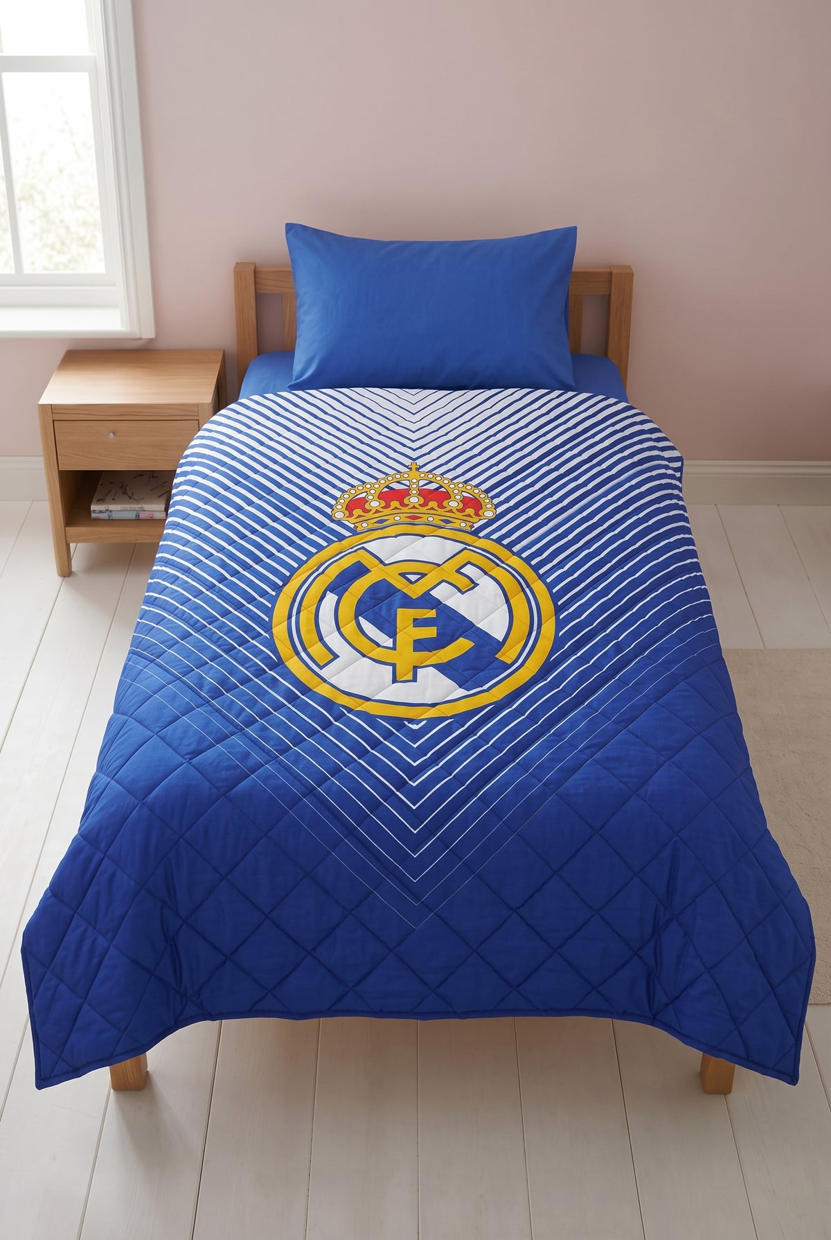 שמיכת פוך יחיד לילדים 150/200 ס"מ Realmadrid | רד צ'ילי 