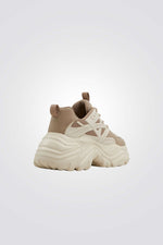 נעלי סניקרס צ'אנקי לנשים בצבע בז'