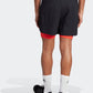 מכנסיים קצרים לגברים 2 ב - 1 POWER SHORT בצבע שחור ואדום - 2
