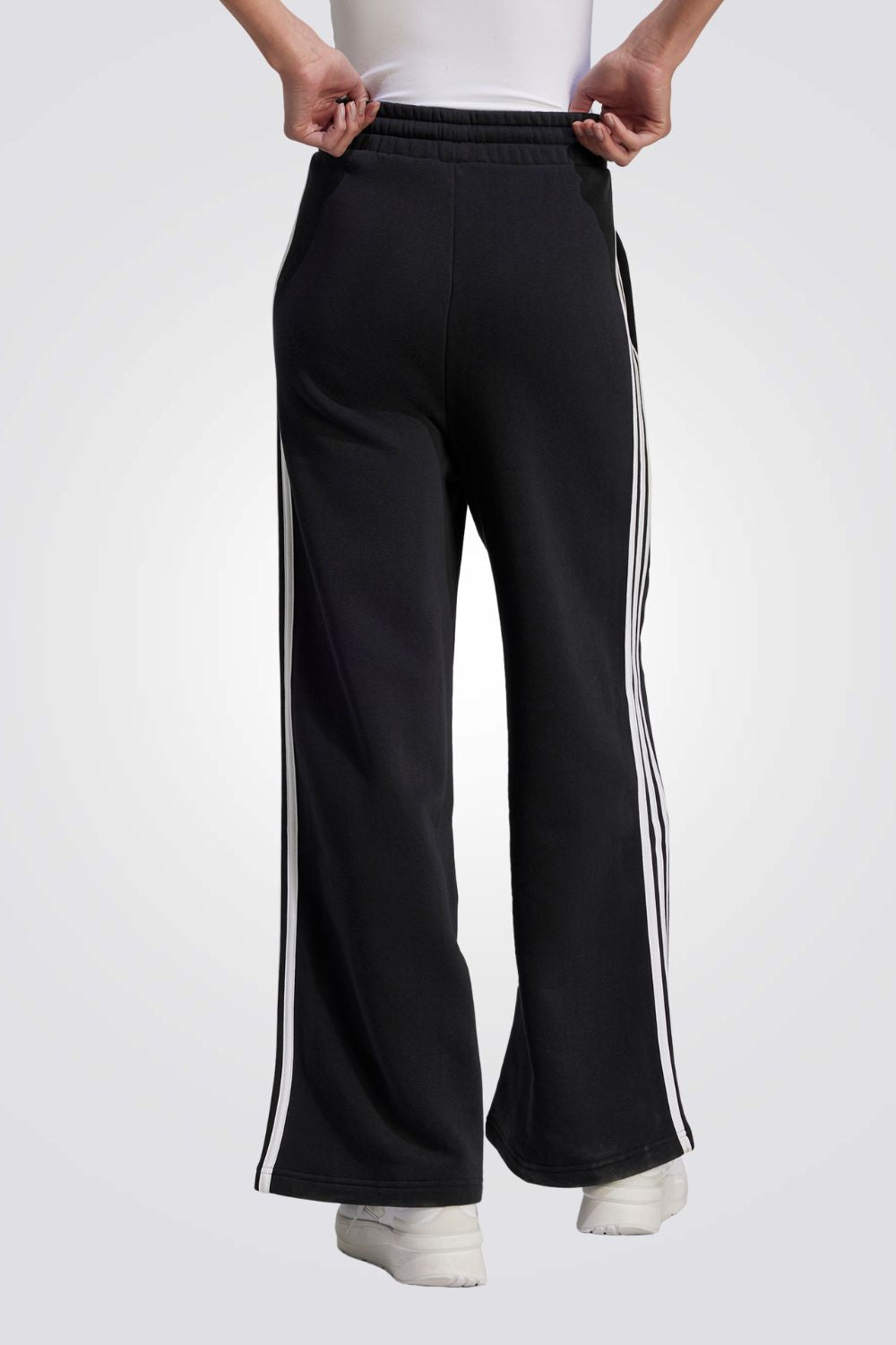 מכנסיים ארוכים French Terry Wide  בצבע שחור