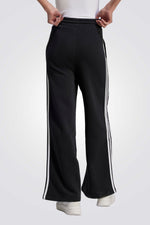 מכנסיים ארוכים French Terry Wide  בצבע שחור